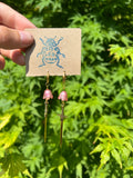 Knight meets flower earrings