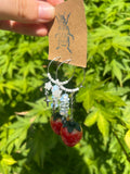 A strawberry’s friend earrings